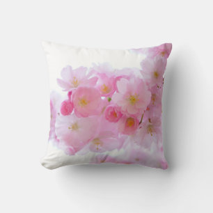 Japanisch Rosa Kirschblüten Blütenwirbel Kissen
