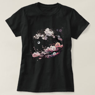 Japanisch Sakura Geisha Mount Fuji Cherry Blossom T-Shirt