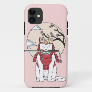 Japanisch Sakura Samurai Cat Poster Case-Mate iPhone Hülle