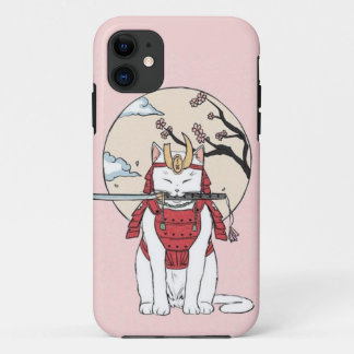 Japanisch Sakura Samurai Cat Poster Case-Mate iPhone Hülle