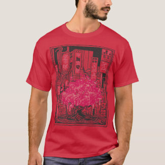 Japanisch Sakura Tree City T-Shirt