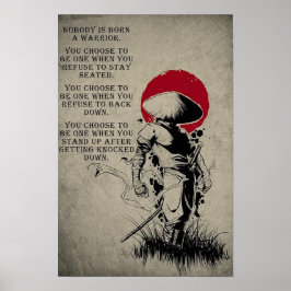 Japanisch Samurai Art Print Poster
