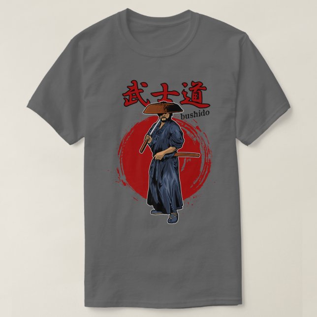 Japanisch - Samurai Bushido Premium T - Shirt Copy (Design vorne)