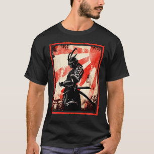 Japanisch Samurai Bushido Ronin Rising Sun Katana  T-Shirt