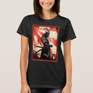 Japanisch Samurai Bushido Ronin Rising Sun Katana  T-Shirt