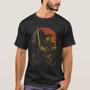 Japanisch Samurai Bushido Warrior Graphic Art T-Shirt