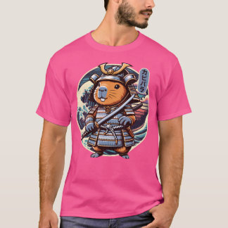 Japanisch Samurai Capybara Tattoo Kawaii Ninja Cap T-Shirt