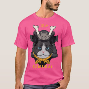 Japanisch Samurai Cat T - Shirt Copy