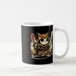 Japanisch Samurai Cat Tattoo, Kawaii Ninja Cat _3 Kaffeetasse