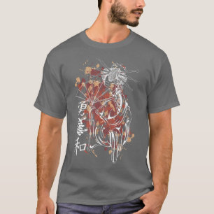 Japanisch Samurai & Charaktere I Japanisches Mädch T-Shirt