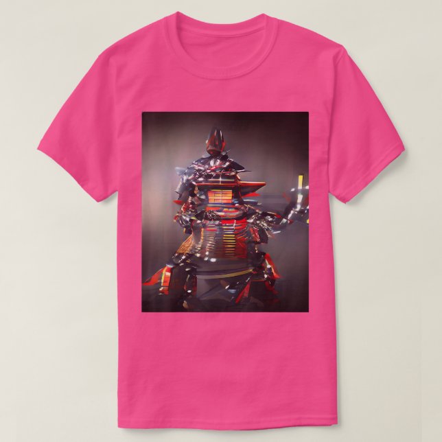 Japanisch Samurai CyberPunk Graphic T - Shirt Copy (Design vorne)