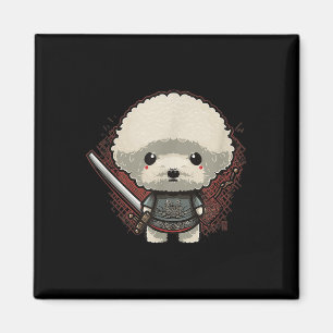 Japanisch Samurai Dog Tattoo, Vintag Kawaii Ninja Magnet