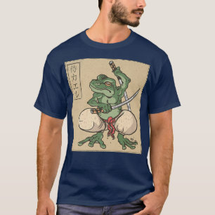 Japanisch Samurai Frog Anime Manga DarkAcademia Vi T-Shirt