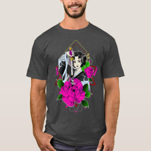 Japanisch Samurai Girl T-Shirt