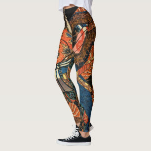 Japanisch Samurai kämpft Python Leggings