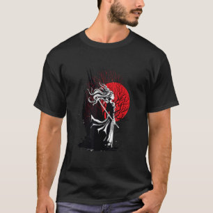 Japanisch Samurai Katana Ancient Oni Ronin Asian W T-Shirt