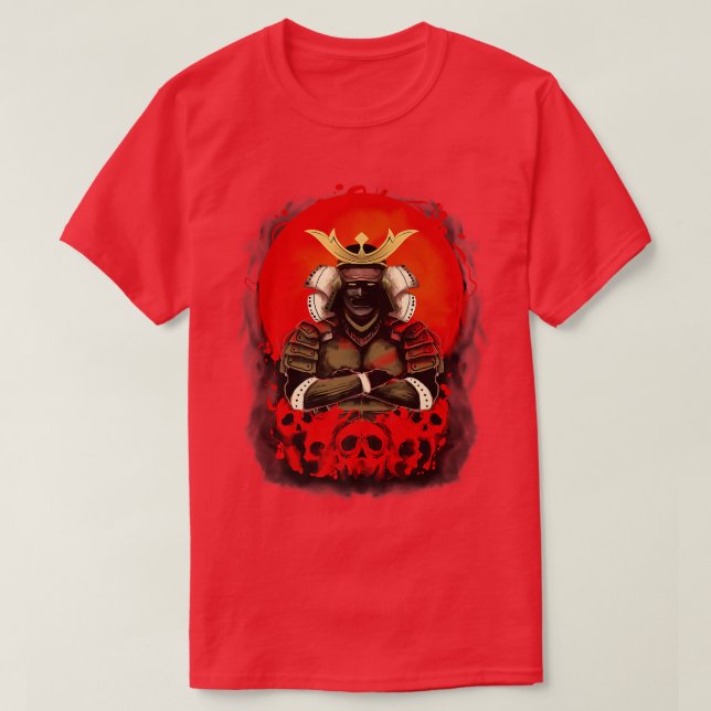 Japanisch Samurai Katana Premium T - Shirt Copy Co (Design vorne)