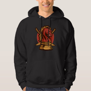 Japanisch Samurai Knight Schach Ritter Krieger Hoodie