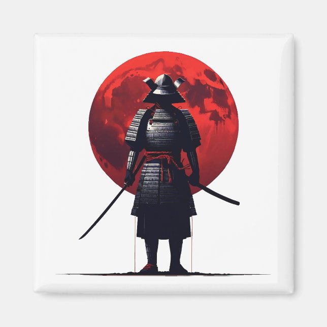 Japanisch Samurai Magnet (Vorne)