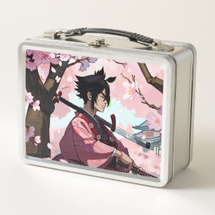 Japanisch Samurai Metall Brotdose