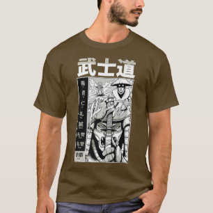 Japanisch Samurai mit Kanji - Cooler japanischer K T-Shirt