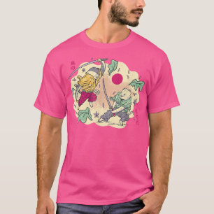 Japanisch Samurai Ninja Cat Kawaii Mochi Manga Ani T-Shirt