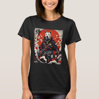 Japanisch Samurai Pitbull Tattoo Kawaii Ukiyo-e Ni T-Shirt
