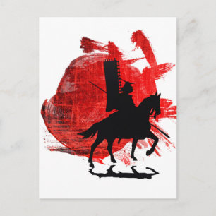 Japanisch Samurai Postkarte