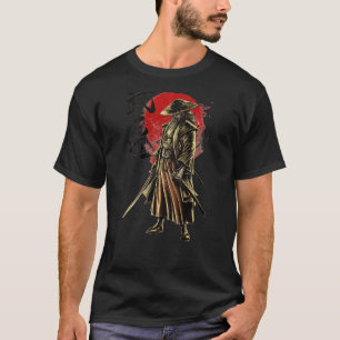 Japanisch Samurai Warrior Bushido Swordsman Retro T-Shirt