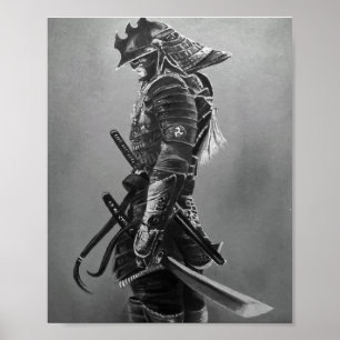 Japanisch Samurai Warrior Poster