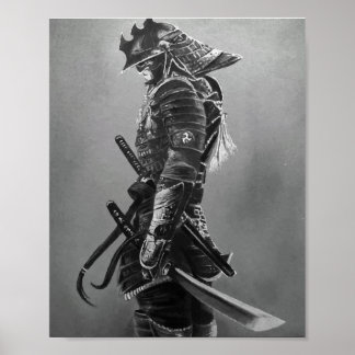 Japanisch Samurai Warrior Poster