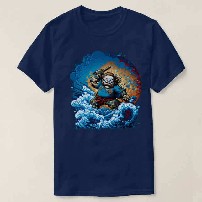 Japanisch Samurai Warrior T-Shirt (Design vorne)