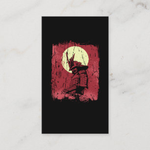 Japanisch Samurai Warrior Vintag Japan Kämpfer Visitenkarte