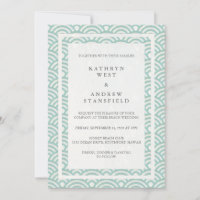 Japanisch Seigaiha Waves Elegant Beach Wedding