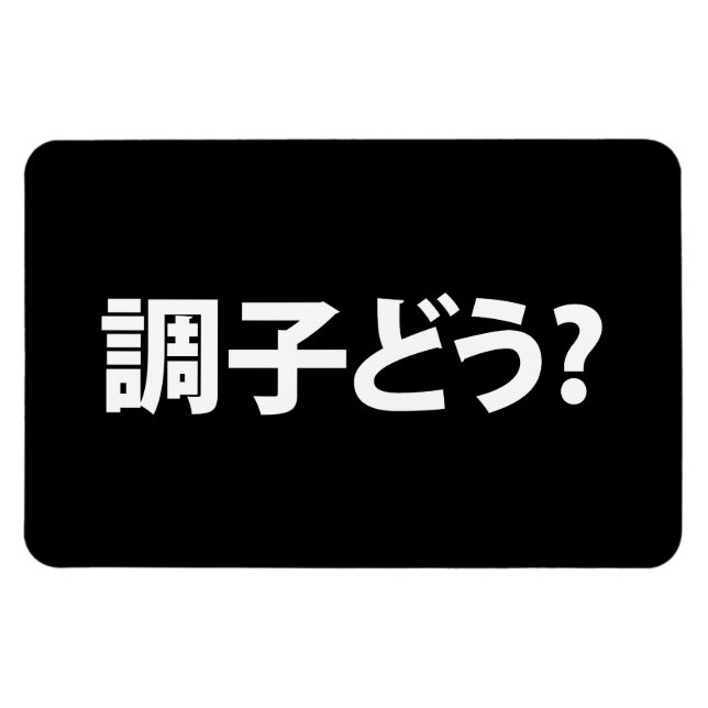 Japanisch Slang Was ist 調 子 う? Choushi Dou Magnet (Horizontal)