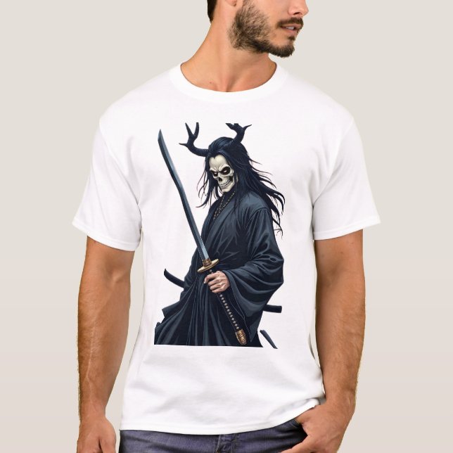 japanisch streetwear dark art style, hal T-Shirt (Vorderseite)