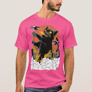 Japanisch Sunset Catzilla T-Shirt
