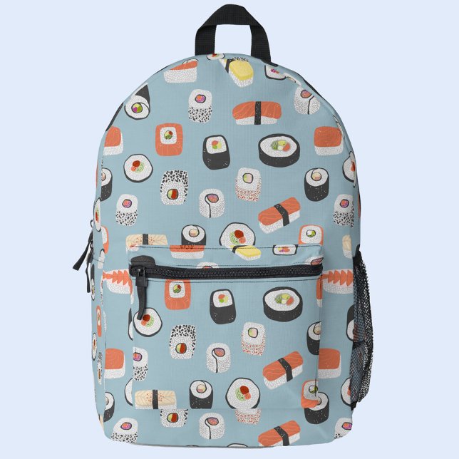 Japanisch Sushi Bedruckter Rucksack (Japanese sushi pattern backpack)