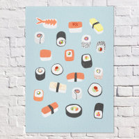 Japanisch Sushi Blue
