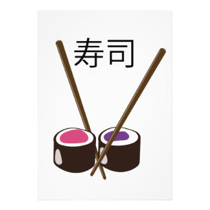 Japanisch Sushi Chopsticks Fotodruck