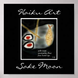 Japanisch Sushi Haiku Art Print Poster