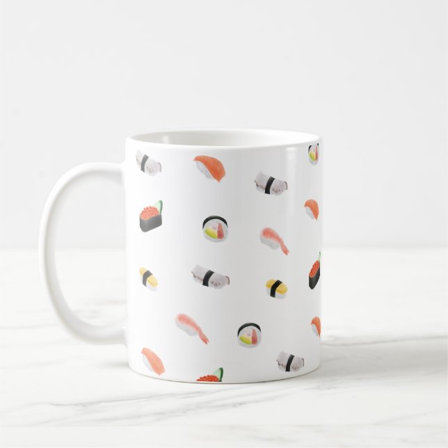Japanisch Sushi Muster Kaffeetasse (Links)