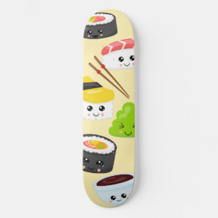 Japanisch Sushi Niedlich Kawaii Trendy Girly Skateboard