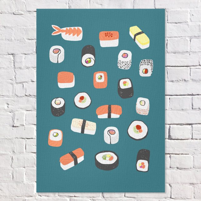 Japanisch Sushi Nigiri Maki Roll Leinwanddruck (Japanese sushi wall art)