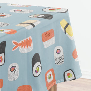 Japanisch Sushi Nigiri Maki Roll Pattern Tischdecke
