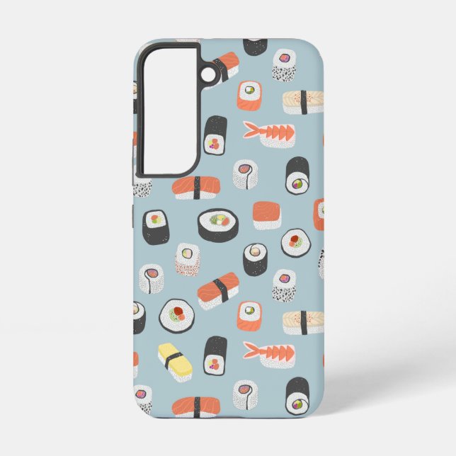 Japanisch Sushi Pattern Samsung Galaxy Hülle (Rückseite)