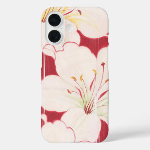 Japanisch Textile iPhone 16 Fall - Sakura Art Hülle