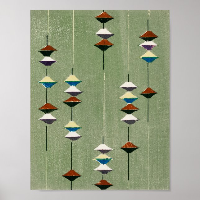 Japanisch Textile Print (Furuya Korin, 1904) Poster (Vorne)