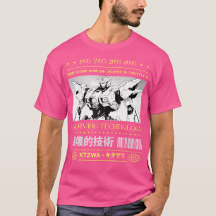 Japanisch Tokyo Cyberpunk Art Streetwear Anime Gra T-Shirt