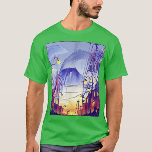 Japanisch Tokyo Night Anime Fantasy Asian City Jap T-Shirt
